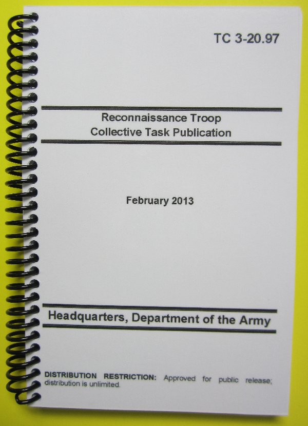 TC 3-20.97 Reon Troop Collective Task Publication - Click Image to Close